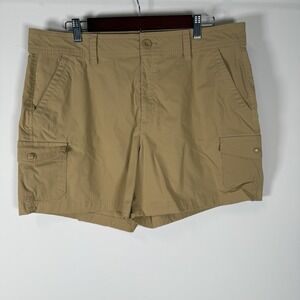 Eddie Bauer Women's Short Beige Six Pocket‎ Size 16